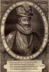 フランス王アンリ4世（1553-1610）の肖像 - フランス王アンリ4世（1553-1610）の肖像 - エングレービング 17世紀