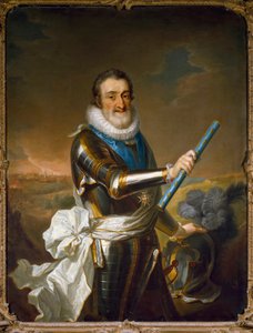 鎧を着たフランスのアンリ4世の肖像 作： French School