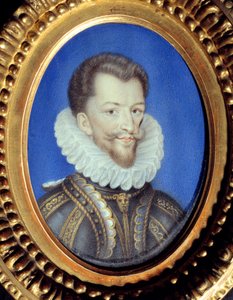 ロレーヌ公アンリ1世（ギース公）の肖像（1550-1588年） ベランに匿名のグワッシュ。16世紀 シャンティイ、コンデ美術館 作： French School