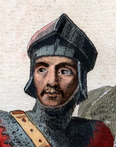 フランス国王フーグイエカペト（c.941-996）の肖像。 作： French School
