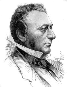 Societe de Credit mobilierとthe company generale transatlanticの創設者であるIsaac Pereire (1800 - 1875)の肖像。1880年7月31日付「Le Monde Illustré」1218号に掲載されたエングレーヴィング。 作： French School
