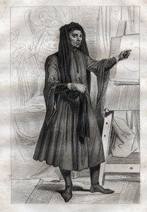 イタリア人画家ジョット・ディ・ボンドーネの肖像（Ambrogiotto di Bondone 作： French School
