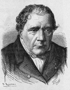 フランスの物理学者・天文学者であるジャック・バビネ（1794 - 1872）のポートレート（1896年の "Album de la Science; illustrious scientists; Great discoveries "所収 作： French School