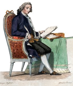 フランスの詩人であり劇作家でもあるジャンバティストルイグレセット（1709-1777）の肖像。