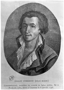 Jean-Marie Collot dHerbois（1750-96）の肖像 作： French School