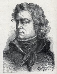 フランス革命時の将軍、ジャン・バティスト・カミーユ・ド・カンクロー（1740-1817）の肖像 1889年のエングレーヴィング。 作： French School