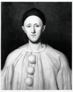 ピエロとしてのジャン・チャールズ・デブロー（1829-73）の肖像