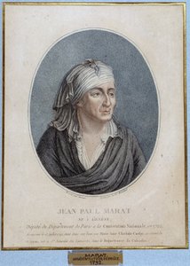 ジャン・ポール・マラット（1743-1793）の肖像（フランスの医師、政治家 作： French School
