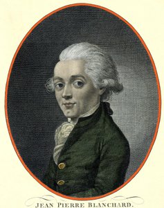 ジャン・ピエール（Jean-Pierre）・ブランシャール（1753-1809）の肖像（フランスの飛行機乗り）。 作： French School
