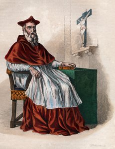 フランスの枢機卿および外交官であるジャンデュベライ（1492-1560）の肖像。 作： French School