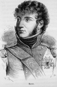 ヨアヒム・ムラット（1767-1815）の肖像 - アンリ・マルタンの『フランス史』に掲載されている。 作： French School