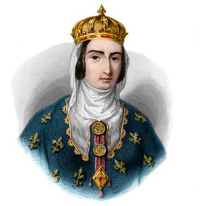 ナバラのジョアン1世の肖像画（1273-1305）ナバラの女王とフランスの女王の配偶者。 作： French School
