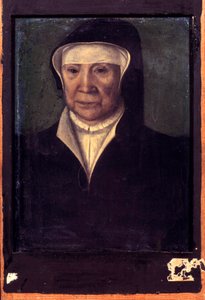 フランス王妃ジョーン・オブ・ナバラ（1273-1305）の肖像 フランス派の絵画。16世紀薄い。0.25 x 0.20 m ベルサイユ。シャトー美術館 作： French School