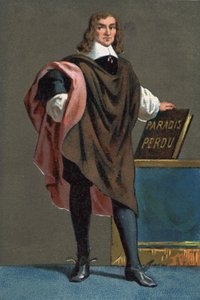 ジョン・ミルトンの肖像（イギリスの詩人・エッセイスト、1608年～1674年 作： French School