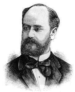 フランスの政治家、ジュール・ドヴェル（1845-1919）の肖像。1月16日付「Le Monde Illustré」に掲載された図版 作： French School
