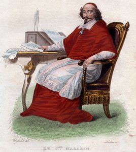ジュールマザラン（1602〜1661年）、フランスのイタリアの枢機卿、外交官、および政治家の肖像画。