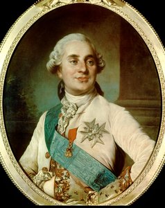 国王ルイ16世（1754-1793）の30歳時の肖像 フランス派の匿名絵画1784.パリ、カルナヴァレ美術館。- 30歳の時の国王ルイ16世（1754-1793）の肖像。イギリス派の無名の絵画。1784.パリ、カルナヴァレ美術館 作： French School