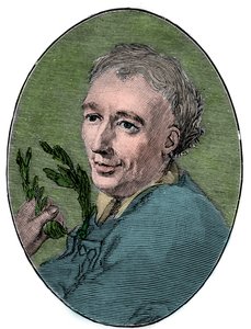 ローレンス・ユースデンの肖像（1688-1730）英国の詩人。 作： French School