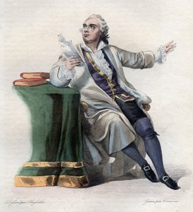 フランスの俳優、ルカン（1729-1778）の肖像。 作： French School