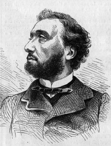 フランスの政治家、レオン・ガンベッタ（1838-1882）の肖像。6月5日付「Le Monde Illustré」634号に掲載された図版 作： French School