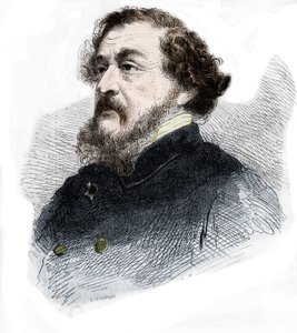 レオン・ゴズランの肖像 フランスのジャーナリスト・小説家（1803～1866年）。 作： French School