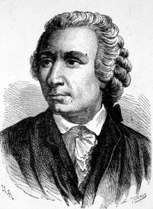 スイスの数学者、レオン（レオンハルト）・オイラー（1707-1783）の肖像画。1896年の "Album of Science; illustrious scientists; Great discoveries "に掲載されています。 作： French School