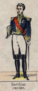フランスのマレシャル、ヌーシャテル公爵、ルイ・アレクサンドル・ベルティエ（1753-1815）の肖像 - 19世紀末のエピナルの画像 - 個人蔵 作： French School