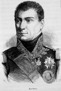 フランスの元帥、ルイ・アレクサンドル・ベルティエ（1753～1815年）の肖像 - アンリ・マルタン作「フランス史」より 作： French School