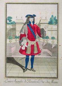 ルイ・オーギュスト・ド・ブルボンの肖像（1670-1736）メイン公爵 作： French School