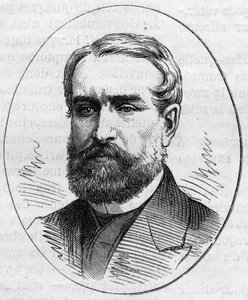 フランスの画家、ルイ・カバ（1812-1893）の肖像。1874年5月2日付「Le Monde Illustré」890号に掲載された版画。 作： French School