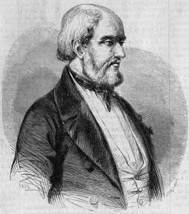 ルイ・ガルネレイ（1783-1857）の肖像。10月10日付「Le Monde Illustré」26号に掲載された図版 作： French School