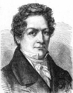 フランスの化学者Louis Jacques Thénard (1777 - 1857)の肖像 - 1896年の "Album de la Science; illustrious scientists; Grandes discoveries "に掲載。