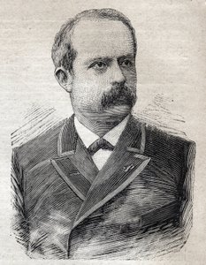 1893年7月23日の「Le Petit Parisien」に掲載されたパリの前任者、ルイ・ルピーヌ（1846-1933）の肖像（エングレービング