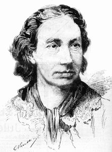 ルイーズ・ミシェル（1830-1905）は、フェミニスト活動家であり、パリのコミューンのパルチザンであった。1887年に撮影されたもの。 作： French School