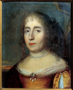 マダム・ド・スクデリ（またはマドレーヌ・ドゥ・スクデリ（1607 - 1701）、フランスの文学者）の肖像。フランス派の匿名絵画 作： French School