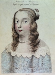 "Grande Mademoiselle "と呼ばれるMademoiselle de Montpensierの肖像。 作： French School