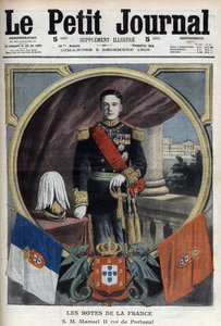 ポルトガル王マヌエル2世（1889-1932）のパリ訪問時の肖像-12月5日付「Le Petit Journal」紙 作： French School