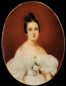 エドガー・ドガの母、マリー・セレスティン・ド・ガスの肖像、1832-34年頃