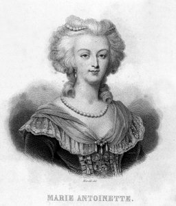 マリー・アントワネット（1755年～1793年）の肖像-ティエール作「フランス革命」にて19世紀 作： French School