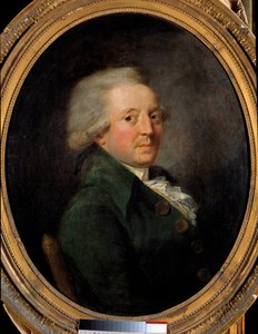 フランスの哲学者、マリー・ジャン・アントワーヌ・ニコラ・ド・カリタット（コンドルセ侯爵）（1743-1793）の肖像。匿名のフランス絵画 作： French School