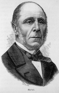 マルテルの肖像（政治家、ティエールの家） - アンリ・マルタン著「フランス史」より 作： French School