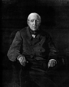 フランスの政治家、モンタリヴェ伯爵マルテ・カミーユ・バシャソン（1801-1880）の肖像。1880年1月17日付「Le Monde Illustré」1190号に掲載されたエングレーヴィング。 作： French School
