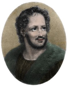 Portrait of Mathurin Regnier Poete francais (1573-1613) - Portrait of Mathurin Regnier (1573-1613), French satirist, Engraving 作： French School
