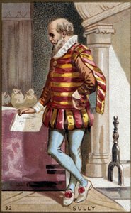 フランスの政治家、サリー公爵ロズニー男爵マクシミリアン・ド・ベスヌ（1560-1641）の肖像。 作： French School
