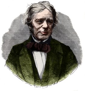 英国の化学者であり物理学者であるマイケルファラデー（1791-1867）の肖像。