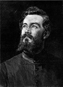 Michel Alexandre Debaize (Abbe Debaize) (1845-1879), フランスの教会関係者、旅行者の肖像。1880年2月14日付「Le Monde Illustré」1194号に掲載されたエングレーヴィング。
