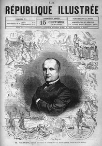 ムッシュ・クロード（Antoine Francois Claude dit）（1807-1880）は、フランスの警察官であり、作家でもあり、第二帝政期には治安警察の長官を務めました。ある新聞。個人コレクション「La republique illustree」の1880年のエングレーヴィング。