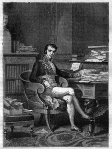 フランスの政治家Nicolas Francois Mollien (1758-1850)の肖像 - Adolphe Thiersの「Histoire de l