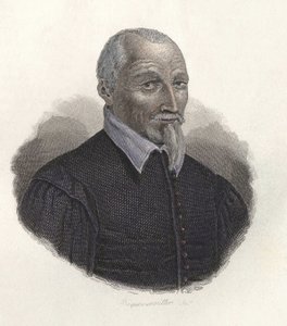 フランスの農学者、オリビエ・デ・セール（1539-1619）の肖像。"Portraits des Hommes Useful "より。 作： French School