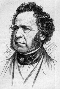 フランスの歴史家・学者であるポール・ノアイユ公爵（1802-1885）の肖像。1874年3月14日付「Le Monde Illustré」883号に掲載された版画。 作： French School